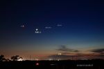 D04 : Le lendemain la Lune était en conjonction avec Mars. Le 13 juin 2021 à Sapporo au Japon, EOS 5D, 40 mm, f/4, 2500 ISO, 0,6s.