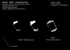 C11-Vue télescopique d'un satellite Starlink V2 prise par Ralf Vandebergh le 12 décembre 2024 aux Pays-Bas. Les images montrent à quel point le satellite est assombri en raison des récentes modifications apportées à l'atténuation de la luminosité des Starlinks. A droite une esquisse
