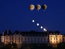 photo-montage de Robert. Zoomez pour apprécier les vues de la Lune en haut de l'image